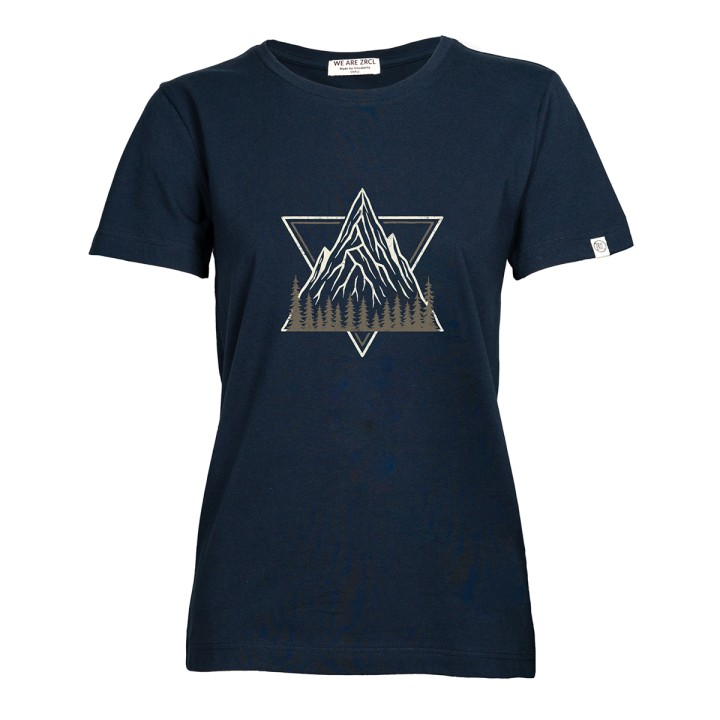 ZRCL Wms T-Shirt Alpine Peaks Luisa - Blue S