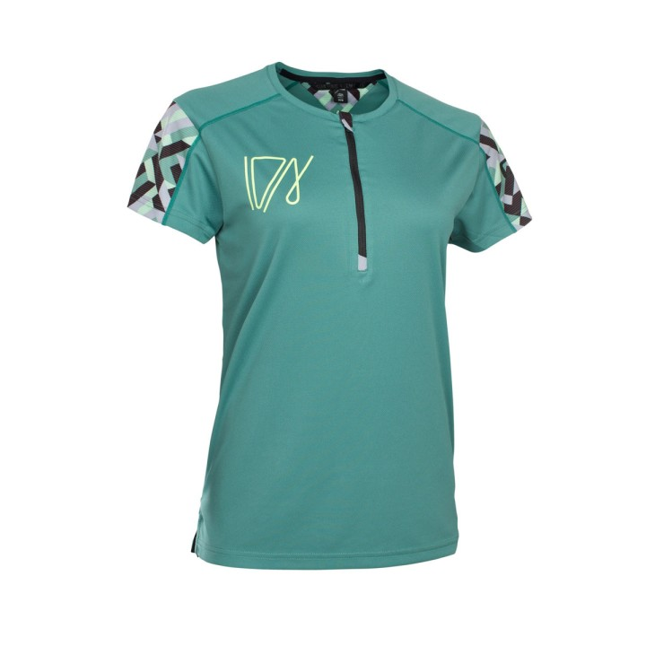 ION Wms Traze Half Zip Shirt - Sea Green L
