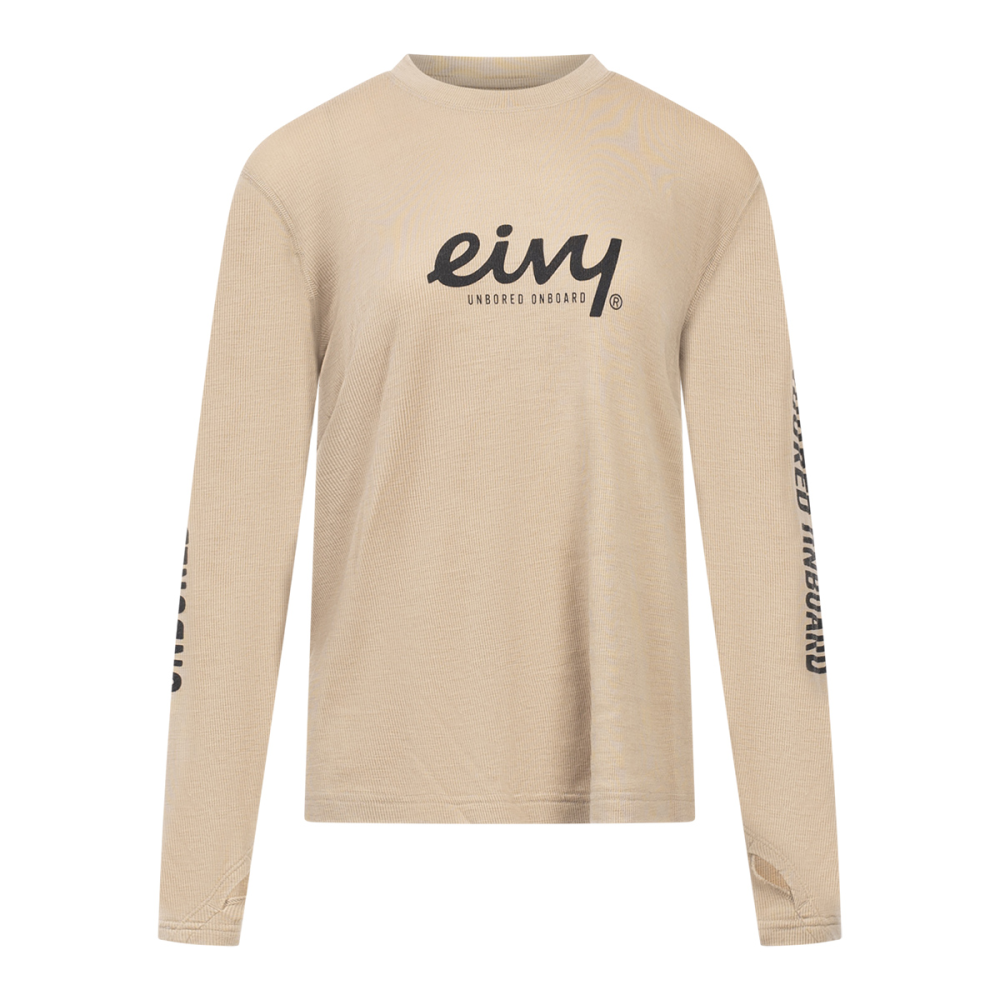 Eivy Loose Fit Merino Wool Rib Top - Sand S