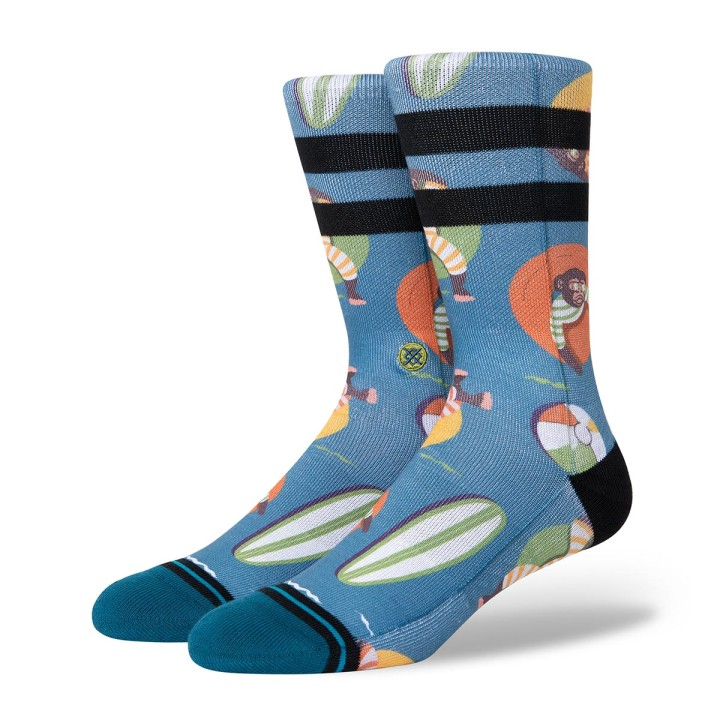 Stance Monkey Chillin Socks - Teal S