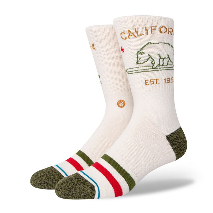 Stance California Republic Socks - Off White M